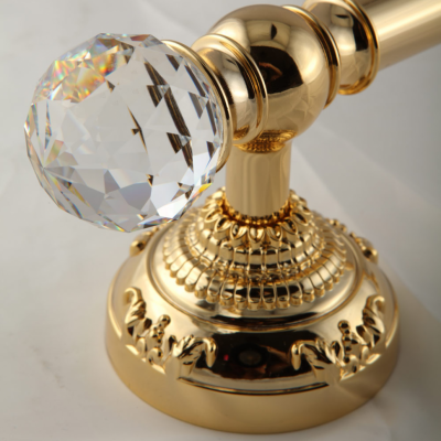 MIGLIORE Cristalia SWAROVSKI 16844 полотенцедержатель двойной, 60 cм, золото