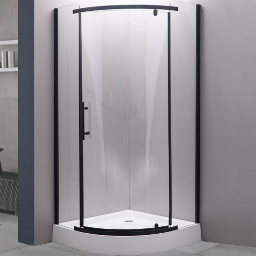 Душевой угол Esbano ESD-7025B 100x100 ESUGD7025B пр-ль черный матовый стекло прозрачное