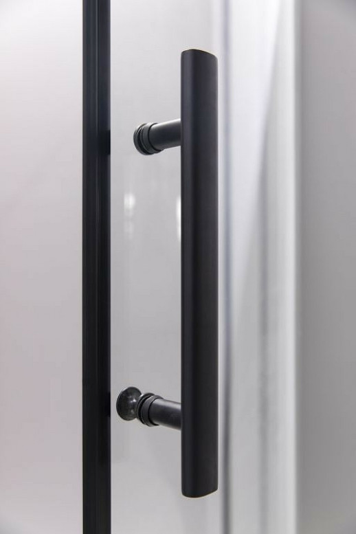 Душевой угол Esbano ESD-7025B 100x100 ESUGD7025B пр-ль черный матовый стекло прозрачное