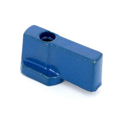 Ручка-флажок дла шарового крана мини Uni-Fitt синяя алюминий (128A0100)