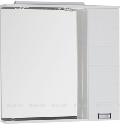 Зеркало-шкаф в ванную Aquanet Сити 90 L белый (00158577)