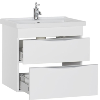 Тумба под раковину Aquanet Эвора 80 184937 подвесная белая