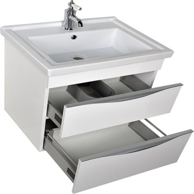 Тумба под раковину Aquanet Эвора 80 184937 подвесная белая