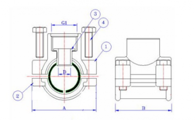 Ремонтная обойма-тройник, 3/4" х 1/2" х 3/4" VALTEC (VTr.755.G.0504)