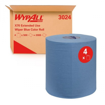 Протирочный материал Kimberly-Clark WYPALL (Вайпол) X70, малый рулон, 500л (24,5x19,5 см)