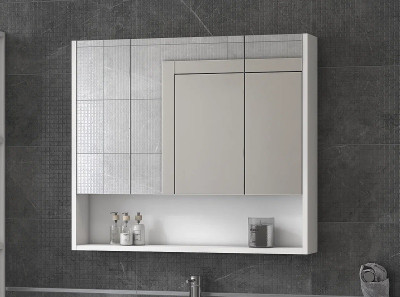 Зеркальный шкафчик в ванную Vigo Urban 80 zsh.URB.80 белый прямоугольное