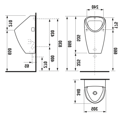 Писсуар Jika Golem с внутренним подводом воды 4306.0.000.000.1