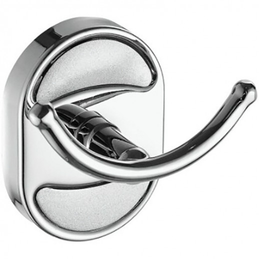 Двойной крючок Haiba HB1905-2 (металл) хром