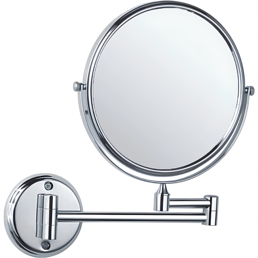 Косметическое зеркало Haiba HB6108 с увеличением (металл стекло) хром