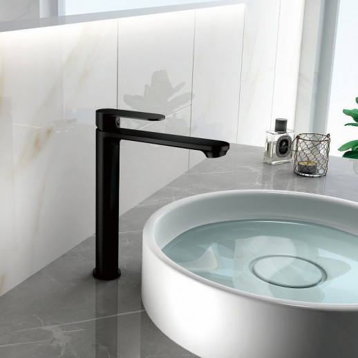 Однорычажный смеситель для раковины Haiba HB11590-7 (латунь) черный