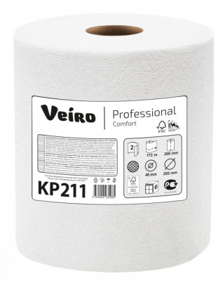 Veiro Professional Полотенца бумажные в рулонах Comfort (ультрапрочные), 2 сл, 800 л, 172 м
