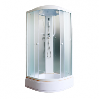 Душевая кабина Parly Tomorrow ETM921 90х90х215см, сектор, белый/жемчужный