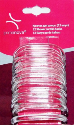 Primanova M-05416 кольца для штор, 12шт, прозрачные