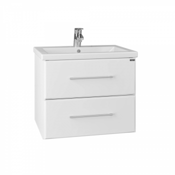 Тумба подвесная СаНта "Омега-60.2" ЛЮКС 2 ящ. (с умывальником Комо 60)