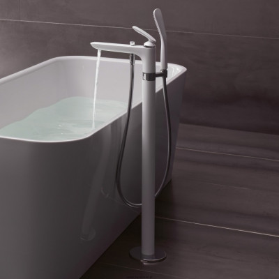 Kludi Balance 525909175 смеситель для ванны/душа, белый/хром