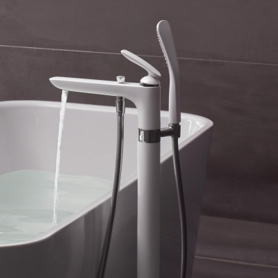 Kludi Balance 525909175 смеситель для ванны/душа, белый/хром