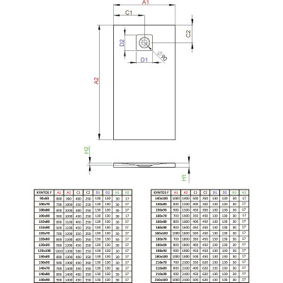 Душевой поддон из искусственного камня Radaway Kyntos F 110x90 HKF11090-04 белый прямоугольный