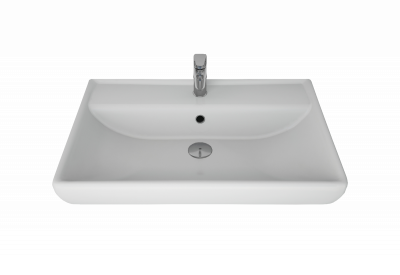 Мебельный умывальник Dreja Q70 см, белая керамика