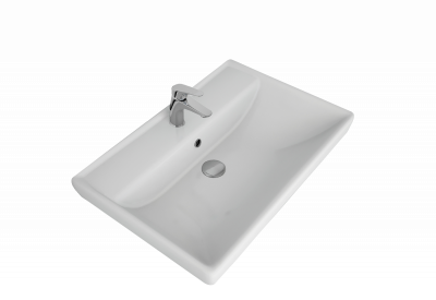 Мебельный умывальник Dreja Q70 см, белая керамика