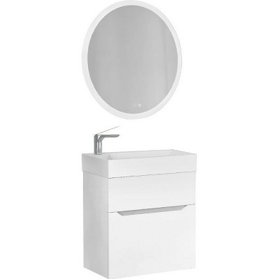 Тумба под раковину Jorno Folk 55 Folk.01.55/P/W/JR подвесная белая