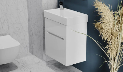 Тумба под раковину Jorno Folk 55 Folk.01.55/P/W/JR подвесная белая