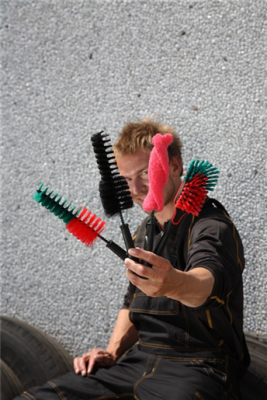 Мульти щётка/Щётка для дисков, 290 мм, мягкий/расщеплённый ворс, чёрный цвет