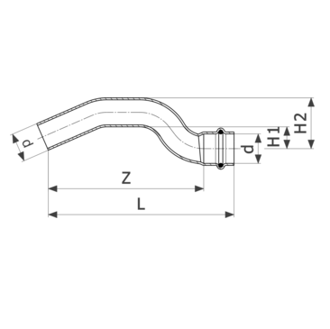 Viega Одноплоскостной обводной элемент Profipress