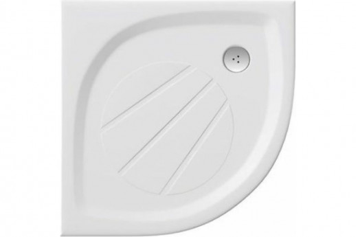 RAVAK Galaxy Pro XA234401010 Поддон душевой Elipso Pro-80 полукруглый, белый, литой мрамор