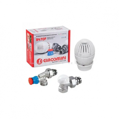 Комплект термостатический для радиатора отопления 1/2" - угл. R470F R470FX023 Giacomini