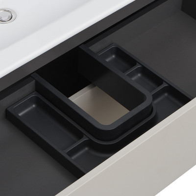 Тумба под раковину Aquaton Сохо 60 1A258001AJ9A0 подвесная слэйт галька серая