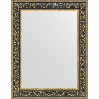 Зеркало настенное Evoform Definite 93х73 BY 3192 в багетной раме Вензель серебряный 101 мм