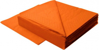 Салфетки Lime 2-сл 33х33см, 250шт, оранжевый, 1/8