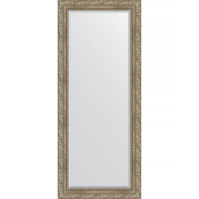 Зеркало настенное Evoform Exclusive 155х65 BY 3565 с фацетом в багетной раме Виньетка античное серебро 85 мм