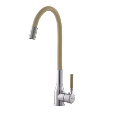 Смеситель для кухни Plstart PG54022B22, хром/бежевый