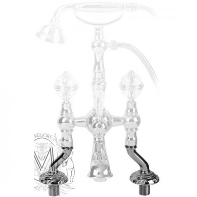 MIGLIORE Cristalia 18572 полуколонны на борт ванны, хром