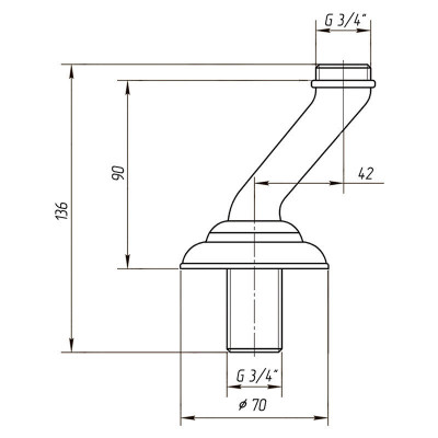 MIGLIORE Cristalia 18572 полуколонны на борт ванны, хром