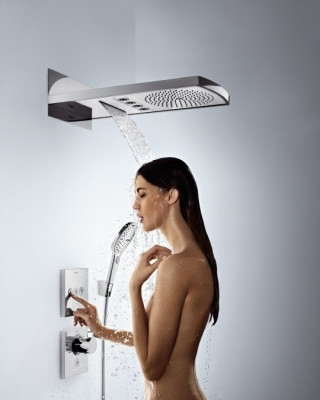 Запорно-переключающее устройство (дивертор) Hansgrohe ShowerSelect 15764700 (белый матовый)
