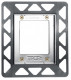 TECE TECEloop Urinal. Монтажная рамка для стеклянных панелей на уровне стены. Позолоченная. 9242648  (9242648)