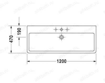 DURAVIT Vero 0454120000 умывальник