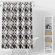 Штора для ванной комнаты Splenka S381.1803, черный/белый (S381.1803)