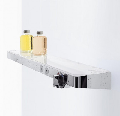Термостатический смеситель для душа Hansgrohe ShowerTablet Select 700 13184400 (белый хром)