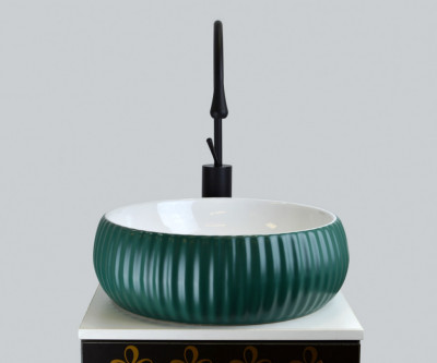 Смеситель для раковины BRONZE DE LUXE Scandi высокий черный (9015B)