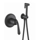 Гигиенический душ со смесителем Rose R0205H, черный (R0205H)