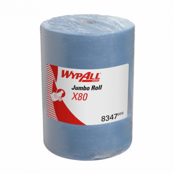 Протирочный материал Kimberly-Clark WYPALL (Вайпол) X80, большой рулон, 455л (34x34,5 см)