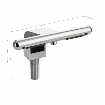 Сушилка для рук GFmark 6858 со смесителем, хром