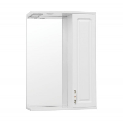 Зеркало-шкаф для ванной Style Line Олеандр-2 55/С Люкс белый (ЛС-00000049)