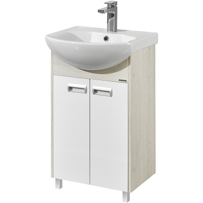 Тумба под раковину Aquaton Бекка PRO 50 1A210801BAC20 белый дуб сомерсет