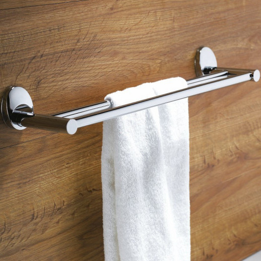 Полотенцедержатель Haiba HB1609 двойной (металл) хром