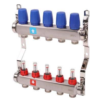 Коллектор с расходомерами MVI, 5 выхода MS.505.06
