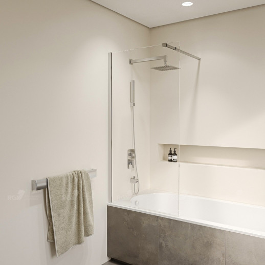 Шторка на ванну RGW Screens SC-052 90x150 35115209-11 прозрачная профиль хром